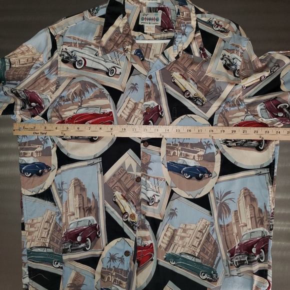 Reyn Spooner Vintage Buick Super 8 Special American Classic Cars Aloha Shirt XL - Picture 7 of 12